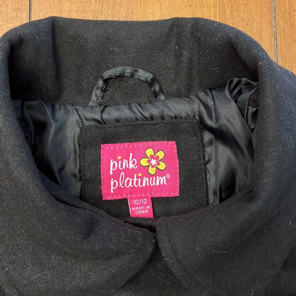 Pink Platinum Pea Coat - Picture 3 of 9